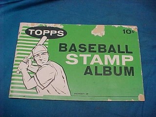 Unused 1961 TOPPS BASEBALL CARD STAMP ALBUM
