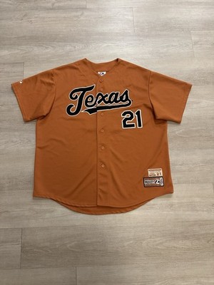 Vintage 90s Majestic Texas Longhorns Baseball Jersey Roger Clemens Size XXL 
