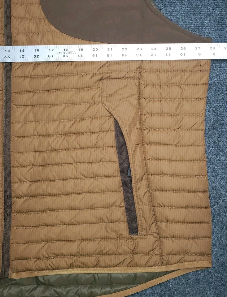 Chaleco de plumón Eddie Bauer Sport Shop 90 % para hombre XXL marrón caza al aire libre acolchado Foto 4 de 4