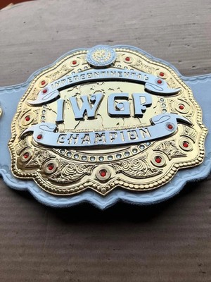 IWGP Intercontinental Championship Belt 4mm Zinc |24KT | Cowhide Leather Starp