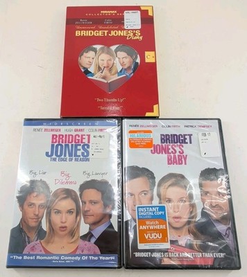 Bridget Jones Trilogy Diary Edge of Reason Bridget Jones Baby DVD Movie Lot