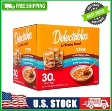 Hartz Delectables Stew Lickable Wet Cat Treats Variety Pack, 30 Count