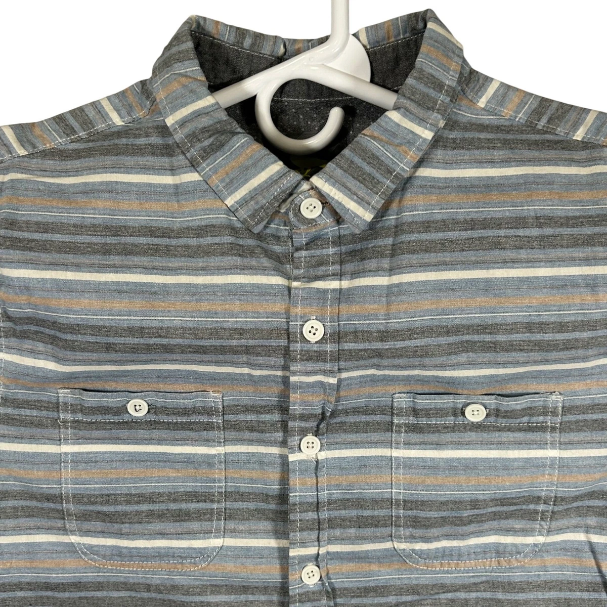 T-Shirt Long Modern Amusement - Homme Taille XL - Gris/Blanc - Occasion
