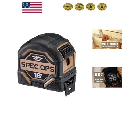 16' Precision Measuring Tape - Lightweight, Durable with 3% Donated to Veterans