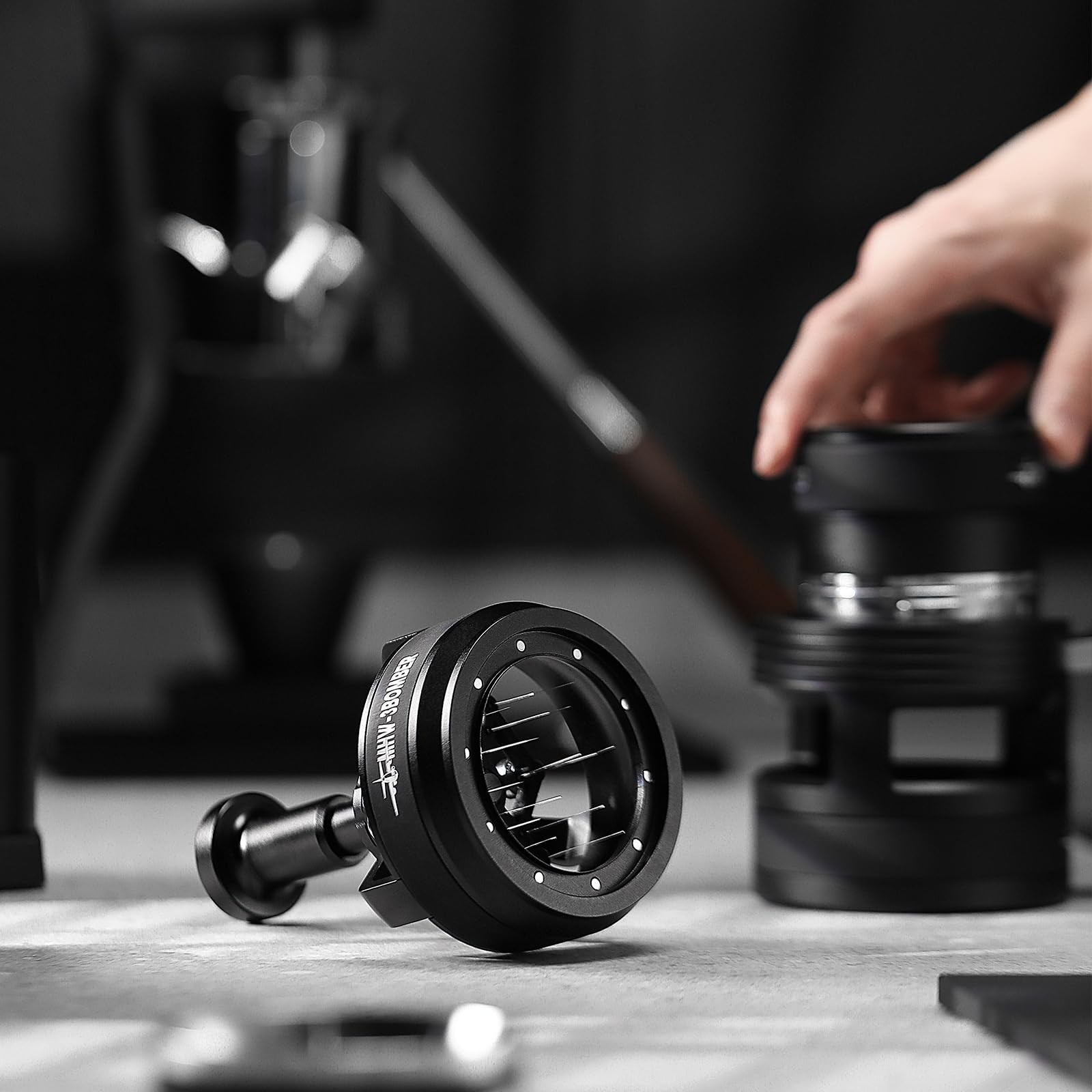 WDT Tool Espresso 58mm, Espresso Distribution Tool with Magnetic Base for Bar...