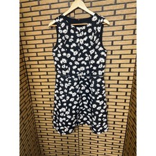 Ann Taylor Black And White Floral Dress Size 10