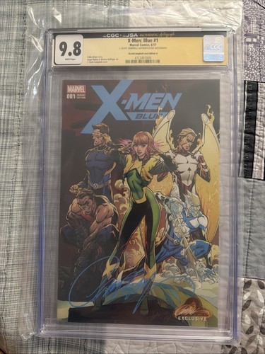 X-Men Blue #1 Marvel Comic June 2017 Signed Autograph J. Scott Campbell CGC 9.8