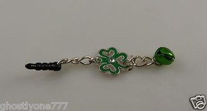 clover-jingle-charm-cell-phone-charm-ear-cap-dust-plug-St-Patrick-039-s-Day