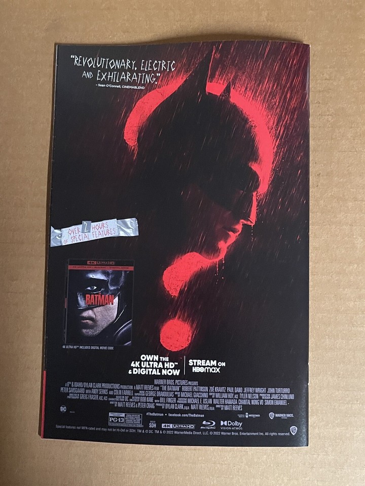 BATMAN KILLING TIME #4 NGU VARIANT FIRST PRINT DC COMICS (2022) RIDDLER ...