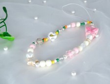 Handmade Cute Phone Strap Healing Crystal Beads Phone Charm Phone Strap Beaded