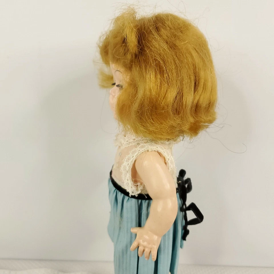 Muñeca Bloque Co Ginny Clon Pierna Recta Walker Vintage Años 50 Todo Original 10" Foto 4 de 4