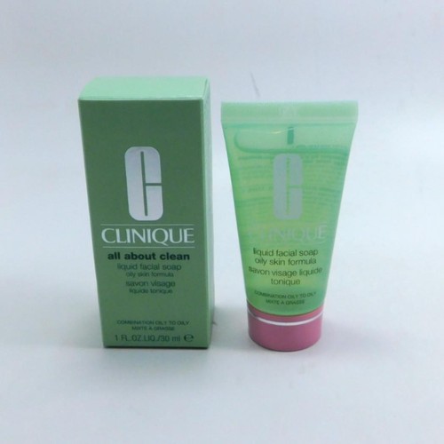 Clinique All About Clean Liquid Facial Soap Oily Skin 1oz / 30ml *NEW ...