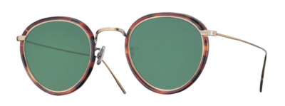 Occhiali Da Sole Eyevan 7285 717 E 3140 Oro Unisex Nuovi e Autentici