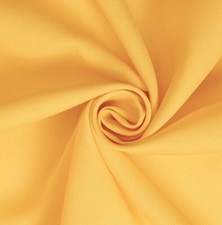 YELLOW Poplin fabric 60 Width Sold By The Yard