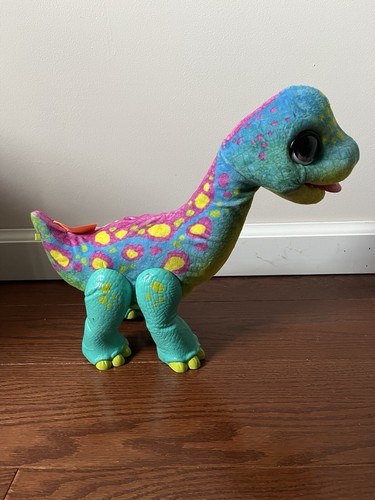 FurReal Snackin’ Sam The Bronto Interactive Animatronic Plush Toy Dinosaur WORKS