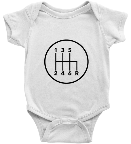 6 Speed Manual Transmission Toddler Kids Youth T-Shirt Baby Bodysuit Car Gearbox - Picture 7 of 38