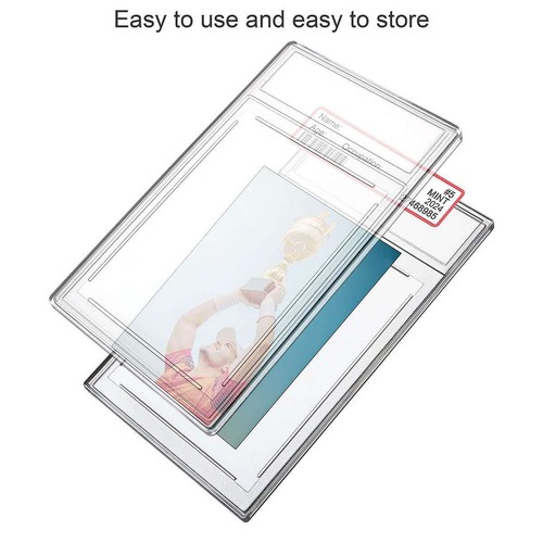 Empty Graded Card Holder PSA Style Slab for Trading Sports Cards Protector Case - Picture 15 of 17