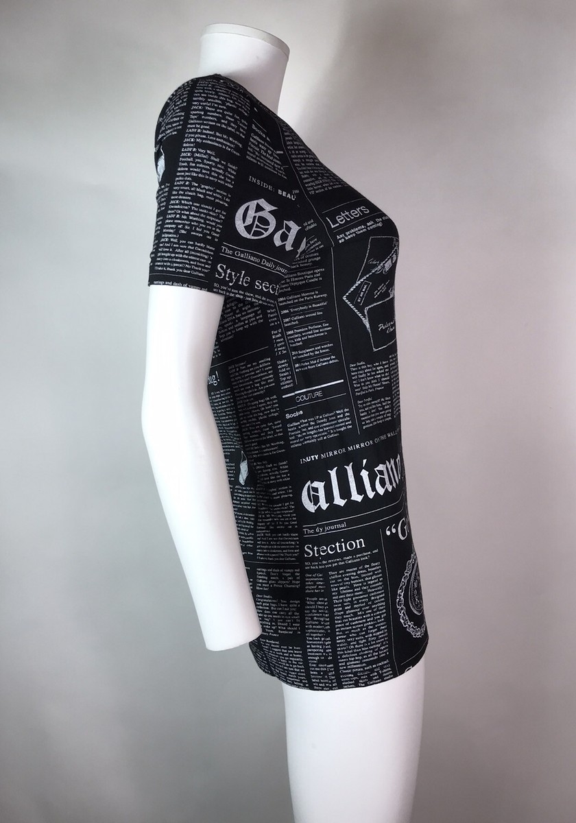 Jhon Galliano ロングストール 2005s/s ニュースペーパー Jhon