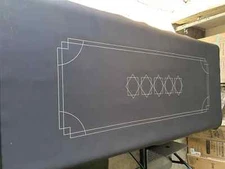 Feltectors Neoprene Mat Board Game Card Table Cover Black 30 x 72 Inches