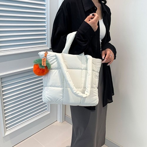 Cotton Bag Tote Bags Large Capacity Shoulder Bags New Women's Down Bag - Picture 12 of 15
