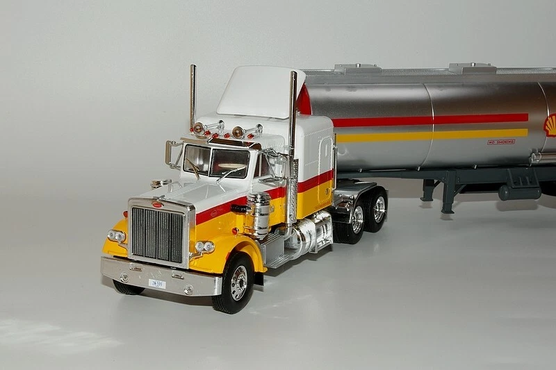 IXO/ALTAYA 1/43 PETERBILT 359 1970 SHELL AMERICAN Tractor+TRAILER Mint Cardboard - Immagine 4 di 4