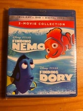 Finding Nemo/Finding Dory 2-Movie Collection Blu-ray/DVD/Digital Brand New