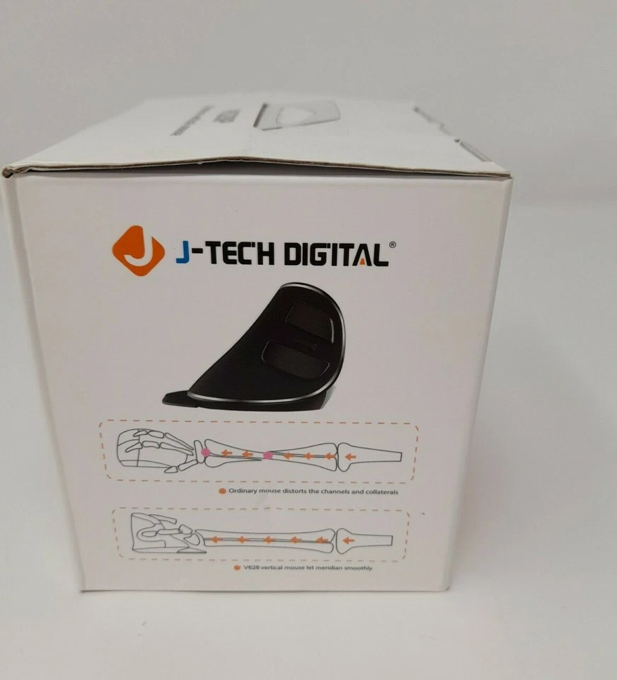 J-Tech Digital Wireless Vertical Mouse V628P, Black - Image 2 of 4