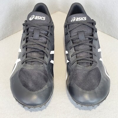 Asics Hyper MD 7 Mens Track Shoes Black White Running Spikes