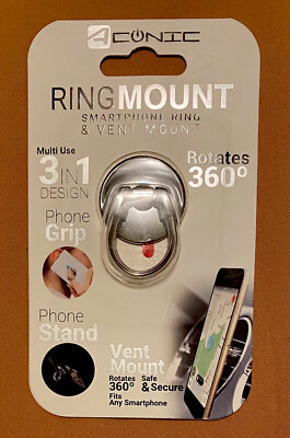  FINGER RING GRID & STAND Vent Holder Multi Use 3-in-1 Design Rotates 360*