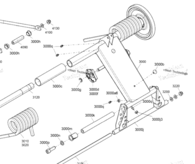 SPI Suspension Rear Scissor Cross Shaft - Ski-Doo 503192330 | 04