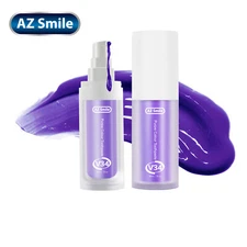 AZSmile V34 Colour Corrector Purple Teeth Whitening Toothpaste Serum PAP