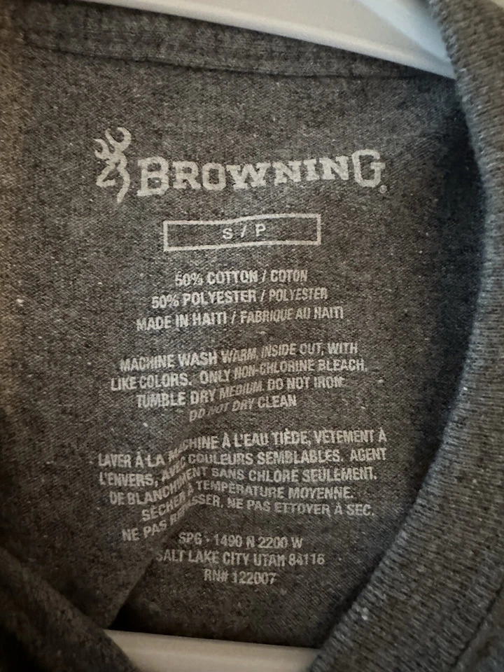 Camiseta juvenil gris marrón talla pequeña Foto 3 de 3