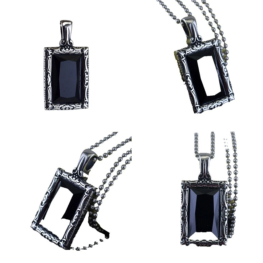 Collares y colgantes de obsidiana de moda