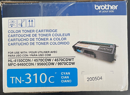 Genuine Brother TN-310C Cyan Toner Cartridge - FAST FREE SHIPPING - Picture 3 of 4