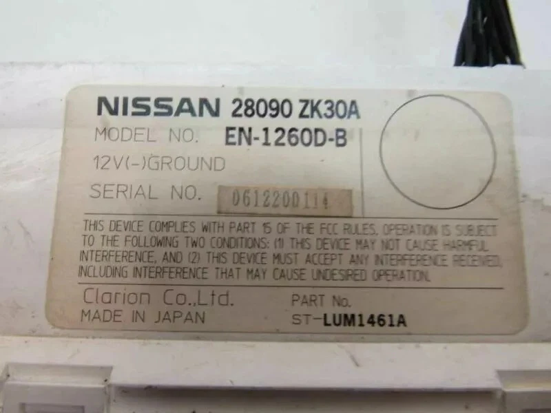 Radio Reproductor de Audio MAXIMA 2007 2008 Nissan AM FM Pantalla Mp3 Fabricante de Equipo Original Foto 2 de 4