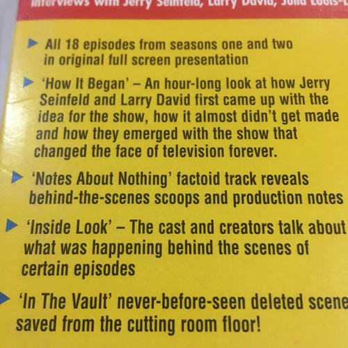 Seinfeld Vol 1 Complete 1st 2nd 3rd Seasons (DVD, 1990) - Picture 4 of 17