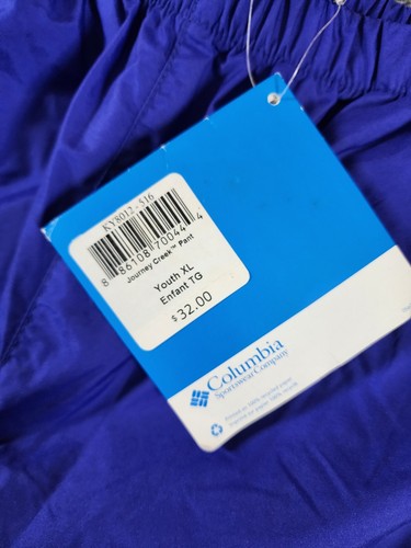 Columbia Journey Creek Pants Youth Sz XL KY8012-515 Purple Fits Women XS - Picture 2 of 8