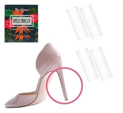 High Heel Absatzschutz transparent (2er Pack) Moonflower - unsichtbarer Schutz