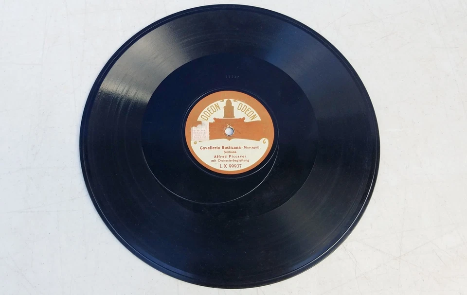 Cavalleria  Rusticana Sicilliana 78 RPM ALFRED PICCAVER Odeon Record - Image 3 of 4