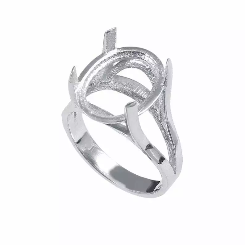 Oval semi deals mount ring settings