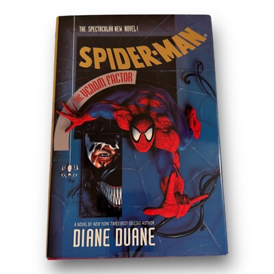 Book Spider Man The Venom Factor Diane Duane Hardcover Novel Spider-Man 1994