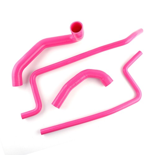 For 1997 1998 1999 2000 2001 Jeep Wrangler TJ 4.0L Silicone Radiator Hose Pink - Foto 3 di 9