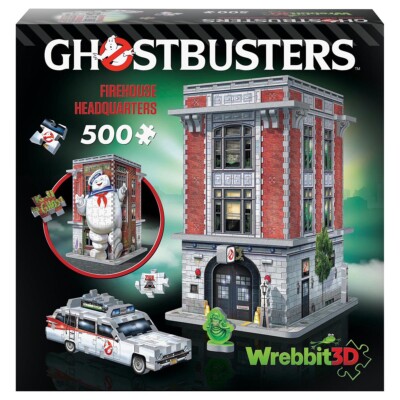 Wrebbit 3D Ghostbusters: Firehouse HeadQuaters 500 Teile 3D Puzzle Kinder Alter 12+