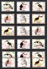 Emirat Ras-al-Khaima  1972 Tukane ( Vögel ) 3 gestempelte Sätze