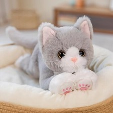 Cat Gray 21 Inch Stuffed Animal Plush Toys Toddler Fluffy Dolls Kids Gifts