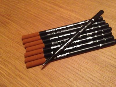 SCHMIDT MINE 888 F Tintenrollermine passend für Waterman, Visconti fein SCHWARZ.