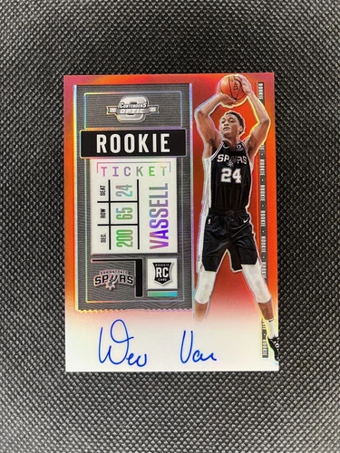 2020-21 Panini Contenders Optic Devin Vassell RED VARATION RC # 49/99  SPURS