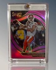 2021 Panini Chronicles Select Draft Picks Trevor Lawrence Pink Rookie Card #258