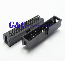 100PCS 2.54mm 2x13 Pin 26PIN Straight Box Header Shrouded header IDC Male Socket