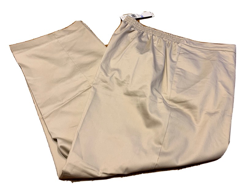 alfred dunner classic fit beige women’s dress Pants sz18